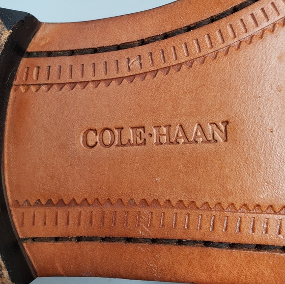 COLE HAAN USA burgundy  leather drees shoes sz9D - Picture 6 of 8